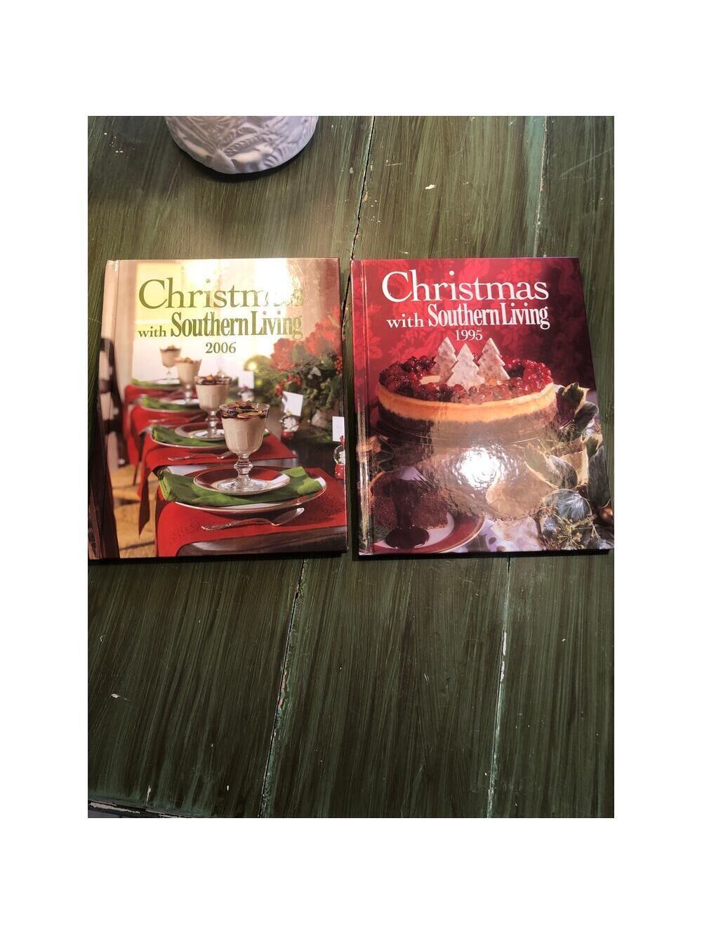 Christmas with Southern Living Books 1995 and 2006 - Like NEW